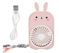 Ventilatore portatile ricaricabile tramite USB, mini, silenzioso, con velocità regolabile, multifunzione, ad alta capacità, dal design alla moda,