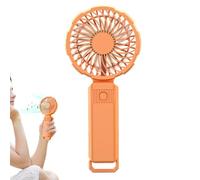 Ventilatore portatile ricaricabile tramite USB, ventilatore compatto, leggero e silenzioso, regolabile a 3 velocità, compatto per asciugare le ciglia, da viaggio, per pendolari, camera da