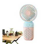 Ventilatore portatile ricaricabile, ventilatore personale portatile, potente ventilatore portatile - adorabile ventilatore personale con ricarica USB per viaggi, campeggio, trucco, ma