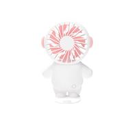 Ventilatore Portatile Rosa con Carica USB, Ventilatore da Astronauta con Caricabatterie, Regalo Estivo per Studenti, Impiegati, Come il Rosa