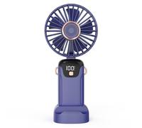 Ventilatore portatile SL608 con batteria ricaricabile, cavo USB e tracolla. | Il ventilatore portatile compatto e ricaricabile SL608 è dotato di un cavo di ricarica USB e di una comoda tracolla per un