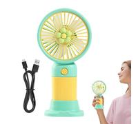 Ventilatore Portatile | Strumento Ricaricabile Tramite USB Con Base Di Appoggio | Ventilatore A Mano Ricaricabile | Adatto Per Ufficio, Cucina, Casa, Viaggi, Interno Ed Esterno, Per Donne E Uomini