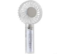 Ventilatore portatile trasparente con funzione di raffreddamento a ghiaccio Tre modalità ricaricabile per alimentazione a batteria per uso interno esterno design corpo trasparente costruzione leggera