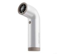 Ventilatore portatile USB con display digitale a 199 velocità a scelta per il monitoraggio della velocità attuale e della durata della batteria (bianco)