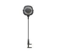 Ventilatore Portatile USB da Scrivania con Clip Retrattile da 2200 MAh, Ideale per Passeggini e Piccoli Refrigeratori per Esterni