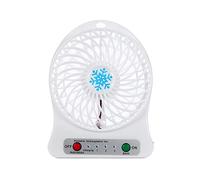 Ventilatore Portatile Ventilatore a LED ricaricabile portatile Raffreddatore d'aria Mini Ventilatore USB da scrivania Ventilatore USB a terzo senza ventola portatile di raffreddamento della batteria(W