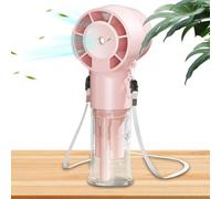 Ventilatore Portatile | Ventilatore da Collo Portatile Da Indossare Intorno al Collo 12000 RPM Ad Alta Velocità | Ricaricabile USB Portatile con Spruzzo di Acqua per Viaggi e
