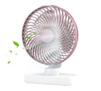 Ventilatore portatile - Ventilatore da scrivania oscillante USB ricaricabile, dispositivo di raffreddamento a 4 velocità regolabile | Macchina per brezza di raffreddamento compatta a risparmio