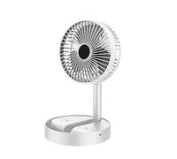 Ventilatore Portatile Ventilatore da scrivania portatile Silenzioso a 3 velocità 2000mAh Alimentato a batteria Ventilatore da tavolo pieghevole da tavolo alimentato tramite USB for la casa Scrivania C