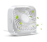Ventilatore Portatile Ventilatore Da Tavolo USB Forte Flusso D'aria E Funzionamento Silenzioso Mini Ventilatore Da Tavolo A A Tre Velocità Testa Girevole A 360 ° For La Camera Da Letto Del'home Office