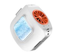 Ventilatore portatile, Ventilatore Di Raffreddamento Con Clip Da Cintura, A Semiconduttore Ad Alta Velocità Ricaricabile Tramite USB For Lavoro All'aperto E Campeggio per il campeggio(Light gray)