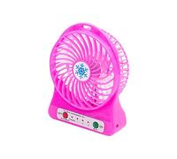 Ventilatore Portatile Ventilatore portatile di raffreddamento portatile Ventilatore a LED ricaricabile Ventilatore ad aria Mini Ventilatore USB da scrivania Ventilatore USB terzo senza batteria(Pink)