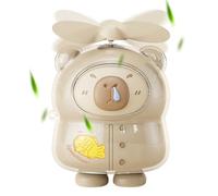 Ventilatore Portatile: Ventilatori Ricaricabili | Accessorio Personale Capybara Cooliing | 5,7x5,8x8,2cm Ricarica Usb Silenzioso Portatile Di Raffreddamento A Mano Per Bambini Adulti Acamp