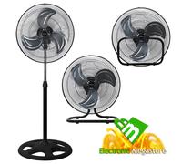 Ventilatore Professionale 3 in 1 Piantana Tavolo Parete 40CM Diam 45W 3 velocità [EEK: A+++]