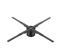 Ventilatore proiettore olografico 3D da 65 cm, lettore pubblicitario 3D con insegna LED Wi-Fi, for negozi, negozi, bar, luci pubblicitarie olografiche Immagini senza bordi