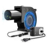 Ventilatore radiale da 220 V, ventilatore radiale regolabile da 12 V con controller per la ventilazione di ricambio della ventola, campeggio, barbecue, gonfiabile, camini domestici
