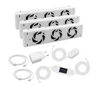 Ventilatore Radiatore Smart con Flusso d'Aria da 6 a 60 CFM e Funzionamento Sile [EEK: A+]