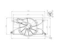 Ventilatore Raffreddamento NRF Ford Focus III Wagon C-Max II DXA/CB7 DXA/CEU