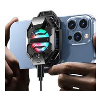 Ventilatore Raffreddamento Telefono | Base Raffreddamento Cellulare - Dispositivo Mobile Portatile a Semiconduttore con LED RGB per Attività all'Aperto, Vlog, Giochi, Live Streaming e Spiaggia