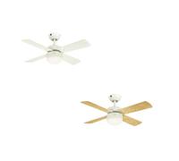 Ventilatore Regolabili Lampada LED e Telecomando Colosseo Bianco 90 CM [EEK: F]