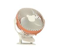 Ventilatore ricaricabile a clip alimentato tramite USB, raffreddamento portatile con morsetto forte, 5 velocità, funzionamento silenzioso per ufficio, campeggio, passeggini ricaricabili