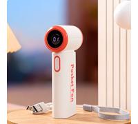 Ventilatore Ricaricabile con Display Digitale Mini Ventilatore Tascabile