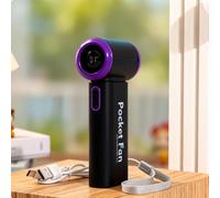 Ventilatore Ricaricabile con Display Digitale per All'aperto, Ufficio