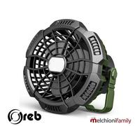 Ventilatore Ricaricabile Portatile con Luce Led Melchioni MF0501VL [EEK: A+++]
