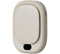 Ventilatore ricaricabile senza lama da 2000 mAh, ventilatore silenzioso a 4 livelli con display a LED, raffreddamento a mani libere alimentato tramite USB, per corsa e campeggio (albicocca)