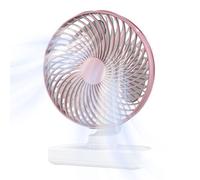 Ventilatore Ricaricabile,Ventilatore Rinfrescante Oscillante - 4 Velocità Regolabili Leggero ed Efficiente, Ideale per Avventure Esterni Campeggio Spiaggia e Viaggi