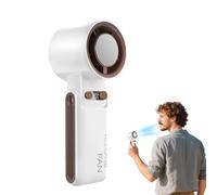 Ventilatore Rinfrescante Con Ghiaccio, Ventaglio Rinfrescante Regolazione A 100 Livelli, 4000 mAh Ricaricabile Dispositivo Pieghevole per Casa Palestra Viaggio Cantiere Campeggio Esterno Interno Luogo