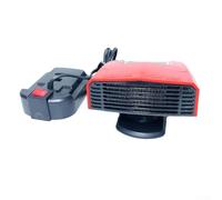 Ventilatore riscaldante per auto con rotazione di 360 gradi per batteria da 18 V, sistema di riscaldamento e raffreddamento automobilistico a basso rumore, sbrinatore portatile per parabrezza con