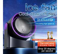 Ventilatore senza lama a 100 livelli Piccolo ricarica USB portatile Display digitale da tavolo silenzioso Ventola di raffreddamento a circolazione ad alta velocità Milk Coffee
