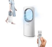 Wintem Ventilatore Freezy a Torre senza Pale con Telecomando e Timer Raffrescatore a Vortice con Oscillazione 3 Modalità e 3 Velocità Timer 15 ore 50W