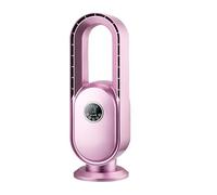Ventilatore Senza Pale,Ventilatori A Torre Silenzioso 3 Velocità, Timer 15 Ore, Oscillazione 90°, Display LED E Telecomando, Portatile Per Camera Da Letto(Pink)