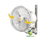 Ventilatore silenzioso clip tubo monkey fan oscillante secret jardin grow box