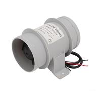 Ventilatore silenzioso in linea da 7,6 cm, 12 V, per uso marittimo, con ventola a cinque pale per una circolazione dell'aria efficiente su yacht e spazi ristretti