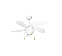 VENTILATORE SOFFITTO 5PALE 76CM LUCE