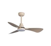 Perenz 7213SB IR - Ventilatore da Soffitto con Luce, Telecomando 3 Pale Diametro 97 cm Sabbia