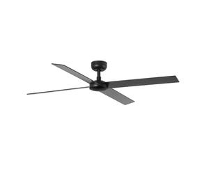 Ventilatore Soffitto Efficienti con Telecomando Rudder Nero Dc 132 CM [EEK: Non valutato]