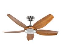 Ventilatore Soffitto Efficienti + Telecomando Dc Volare 116cm Cromo Quercia