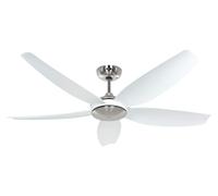 Ventilatore Soffitto Efficienti + Telecomando Dc Volare 142cm Cromo Bianco