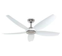 Ventilatore Soffitto Efficienti + Telecomando Dc Volare 142cm Cromo Bianco
