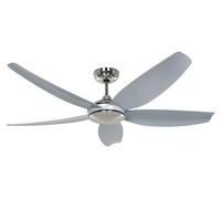 Ventilatore Soffitto Efficienti + Telecomando Dc Volare 142cm Cromo Grigio