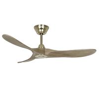 Ventilatore Soffitto Efficienti + Telecomando Genuino Dc Ottone Quercia 122cm [EEK: Inaditato]