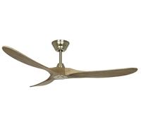 Ventilatore Soffitto Efficienti + Telecomando Genuino Dc Ottone Quercia 152cm [EEK: Inaditato]