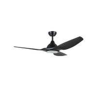 Eglo Ventilatore soffitto con luce TUNITAS Nero opaco 35127 (132x38cm)
