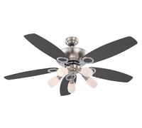 Plafoniera Ventilatore Lampada Spot Interruttore da Tirare Reversibile Faggio [EEK: Non valutato]