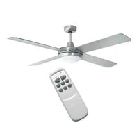 DCG Eltronic Ventilatore da soffitto e parete VECRD40TL 4 pale con luce e telecomando Rotex A+