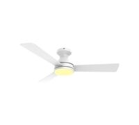 Perenz 7147 B IR - Ventilatore da Soffitto con Luce e Telecomando 3 Pale 104x25h cm Bianco
